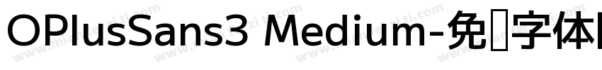 OPlusSans3 Medium字体转换